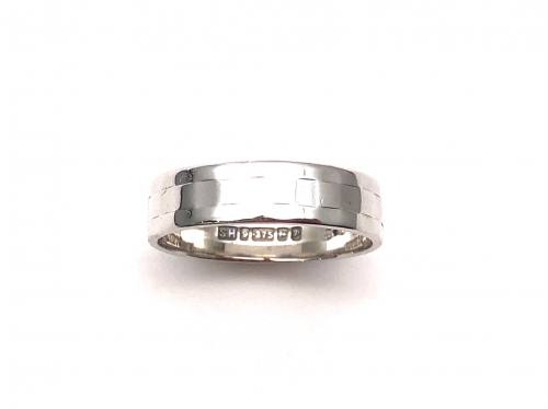 9ct Patterned Wedding Ring 4.5mm