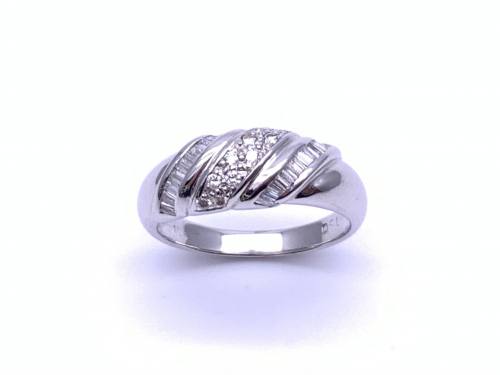 18ct White Gold Diamond Pave Ring