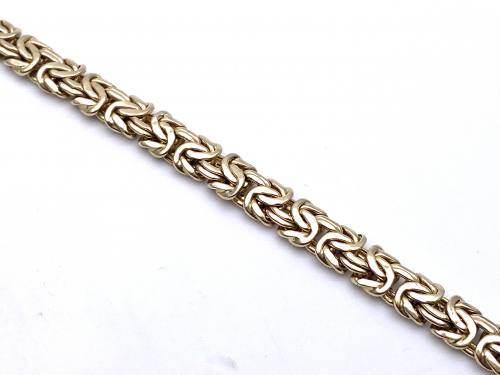 14ct Yellow Gold Byzantine Bracelet