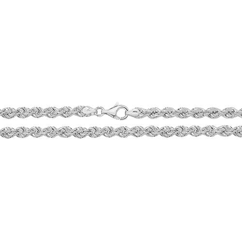 Silver Rope Necklet 26 Inch